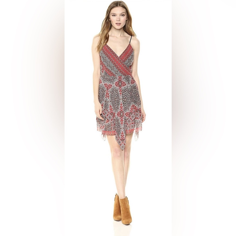Bailey 44 NWOT Red and Black Patterned Dress